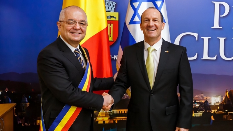 CLUJ-NAPOCA | Întrevedere cu Ambasadorul Extraordinar și Plenipotențiar al Statului Israel în România 