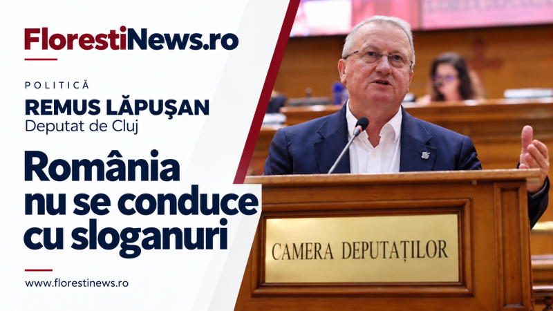 Remus Lăpușan, mesaj critic la adresa lui Siegfried Mureșan: „România nu se conduce cu sloganuri”