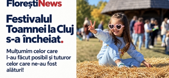 Festivalul Toamnei la Cluj - Mulțumim tuturor celor care au făcut posibile două zile de bucurie și întâlniri frumoase